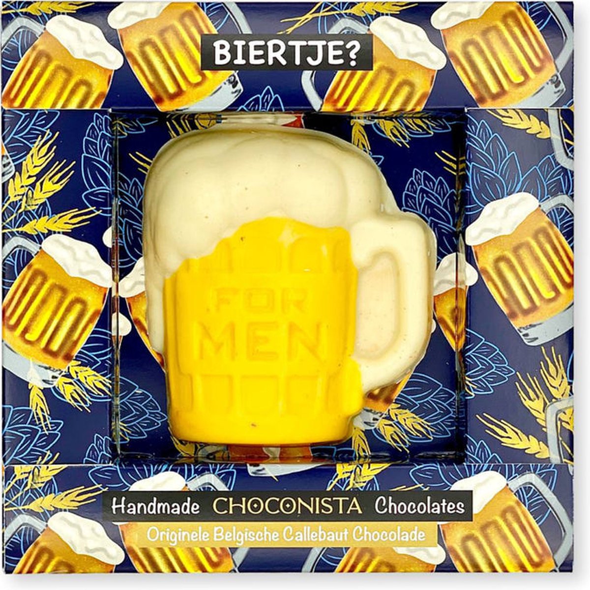 Choconista - Biertje - Original Belgian Chocolade - Cadeau voor Man - Biertje
