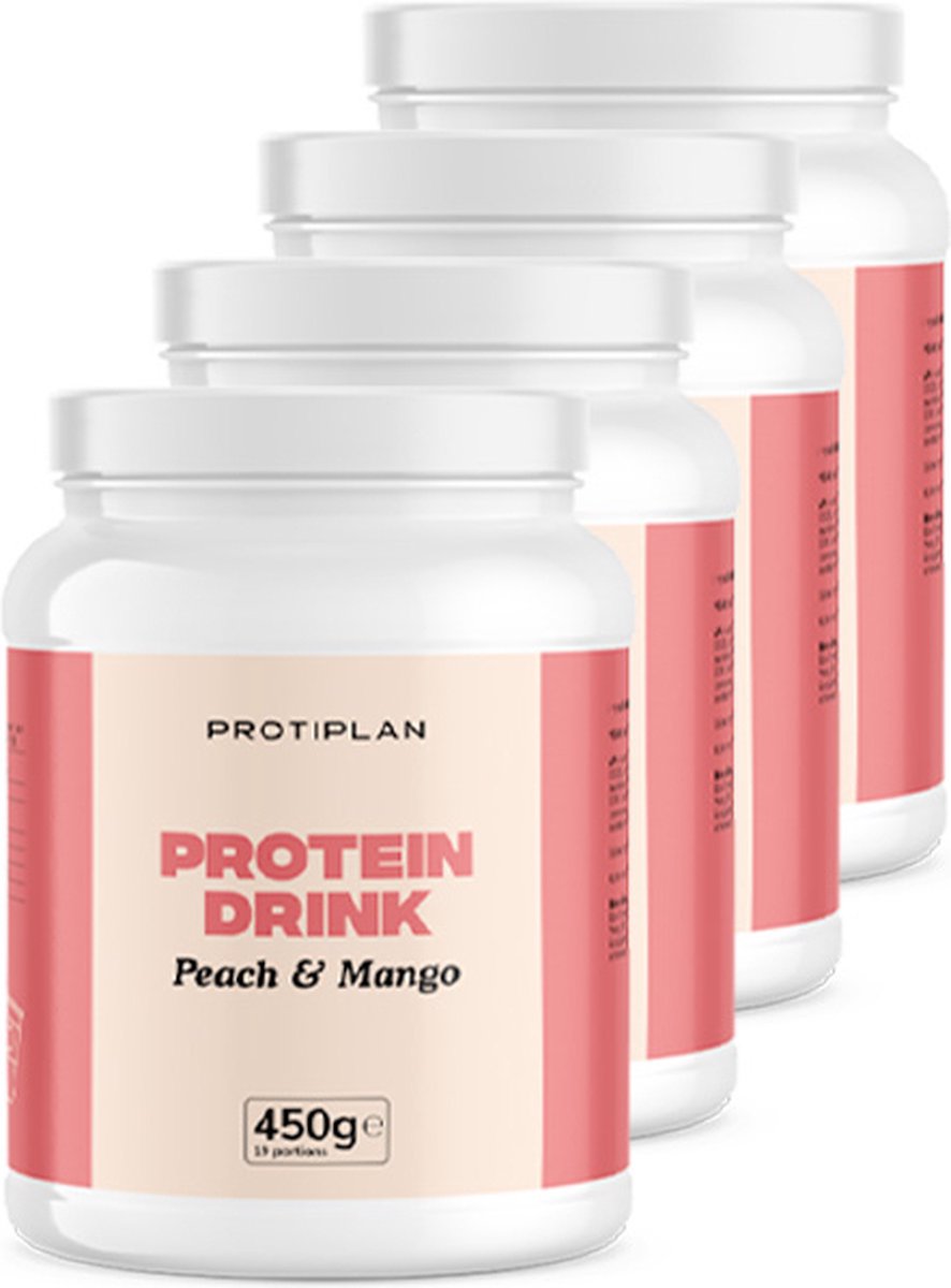 Goedkoopste Protiplan | Voordeelpot Mango Perzik Drank | 4 stuks | 4 x 450 gram
