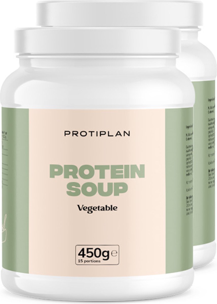 Goedkoopste Protiplan | Voordeelpot Groentesoep | 2 stuks | 2 x 450 gram | Eiwitrijk | Afvallen met gezond en lekker eten!