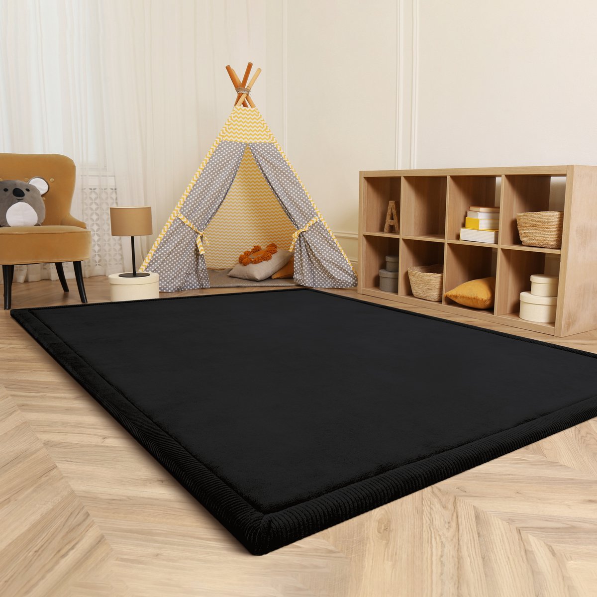 Paco Home Tapijt Voor Kinderen Vloerkleed Kinderkamer Zacht Antislip Modern 80 cm Rund