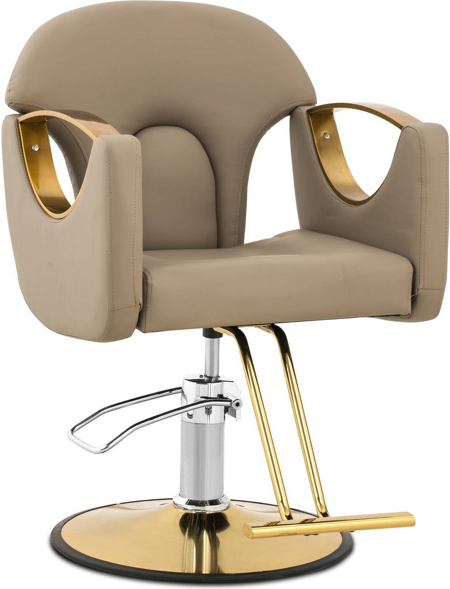 Goedkoopste physa - Kappersstoel met voetsteun - 55 - 65 cm - 180 kg - beige