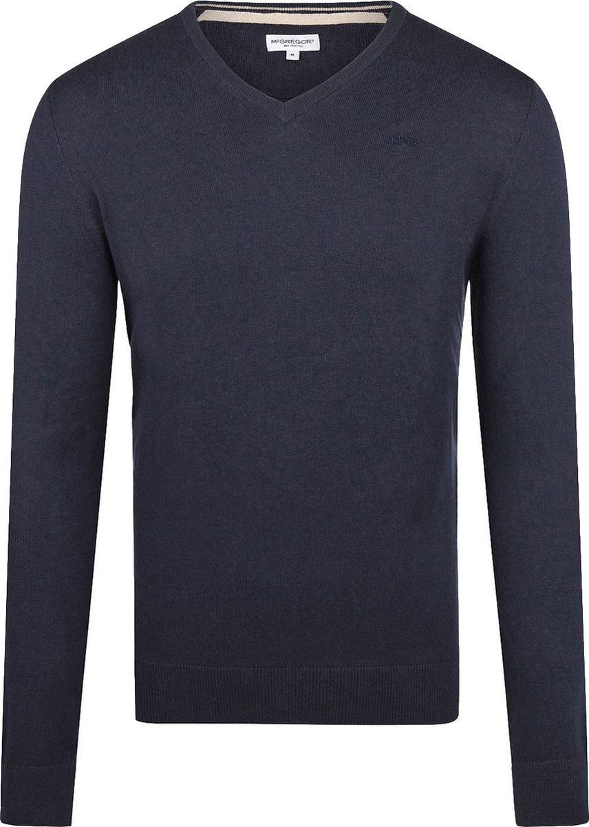 McGregor Trui Merinowol V-Hals Navy - Maat 3XL - Heren - Pullovers
