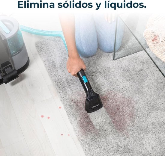 Nettoyeur de tapis 3 en 1 avec câble - 600 W, 14 kPa, nettoyage en profondeur, 2 Réservoirs d'eau et accessoires de fenêtre