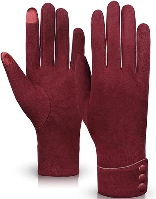 Handschoenen - Stijlvol & Comfortabel- Rood- Winter