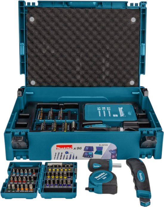 Makita Jeu de forets / vis 96 pièces Mbox1