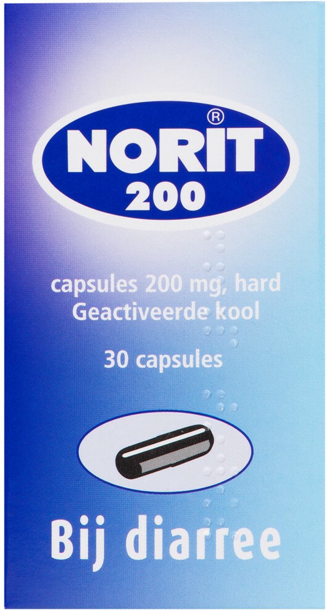 Goedkoopste Norit Diarreeremmer 200 mg - 1 x 30 capsules
