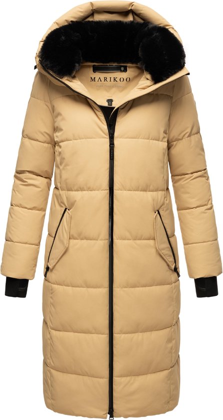 Chaud & Déperlant Marikoo ZURARAA - Veste d'hiver Femme - Adulte - À capuche - Sable - L