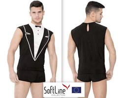 Softline - Ober outfit -zwart XL