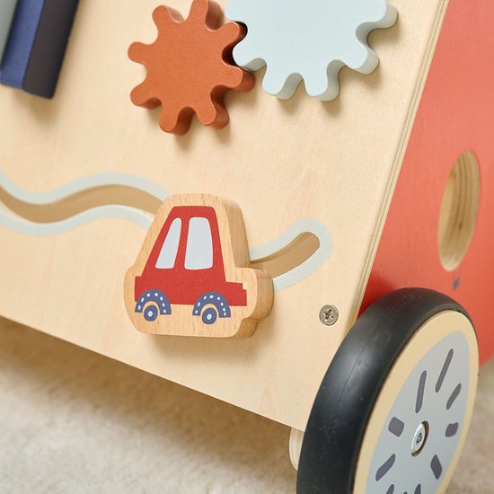 Petite Amélie ® Houten Loopwagen 1 jaar - Babywalker als Looptrainer - Stimuleert Motoriek & eerste Stapjes - Eindeloos Speelplezier