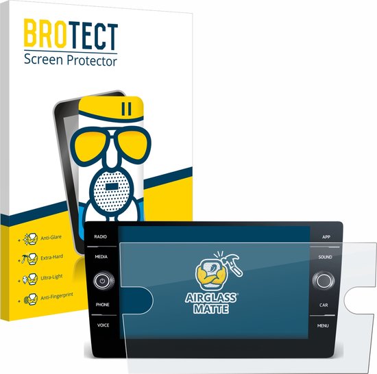 BROTECT - Screenprotector voor Volkswagen T6 2021 Discover Media 8" - Folie Beschermfolie Beschermglas matte