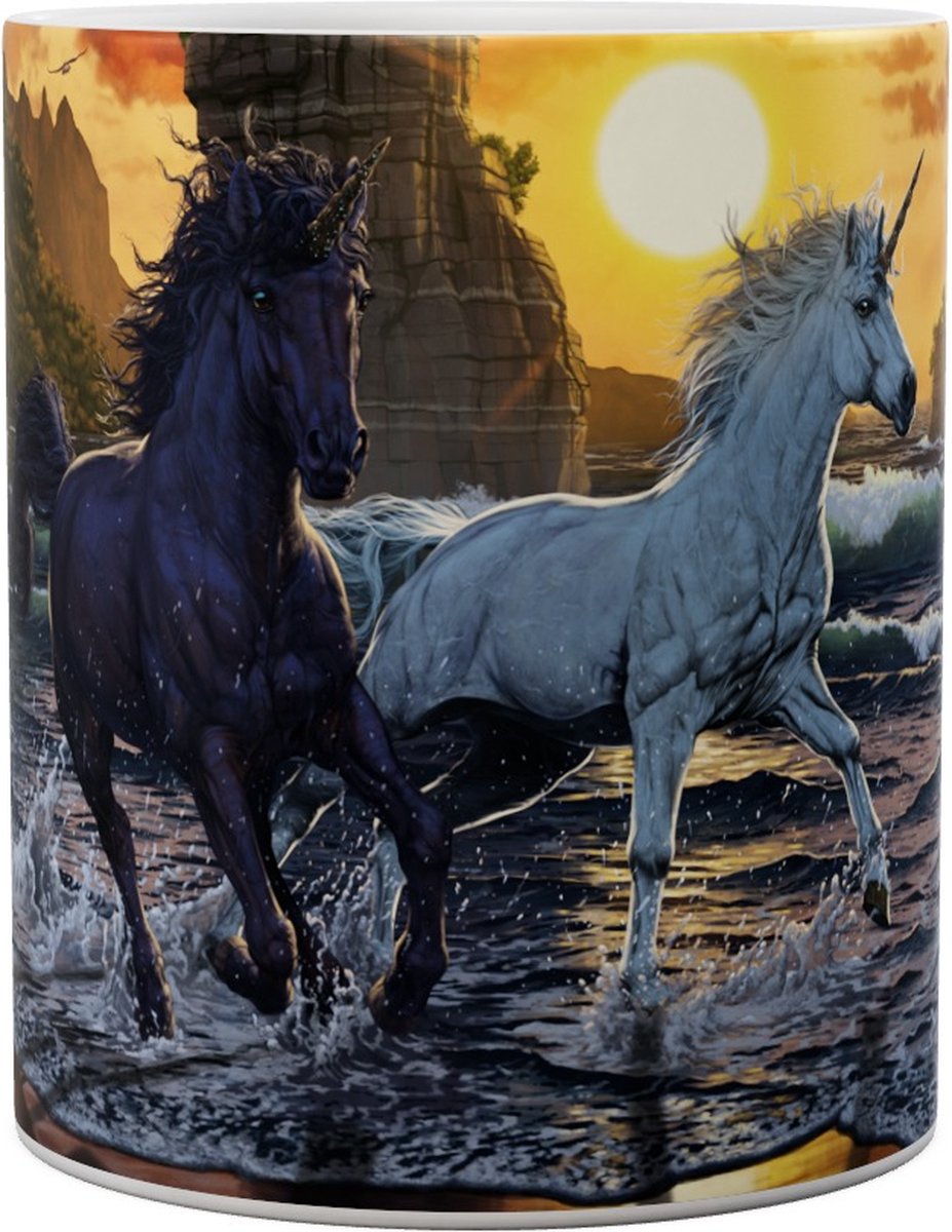 Eenhoorn Unicorns On The Beach - Mok 440ml 440