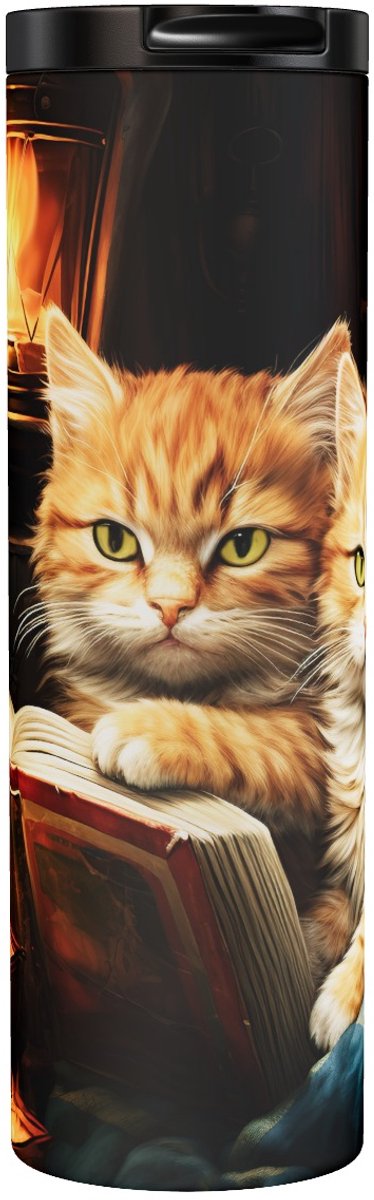 Katten - Red Kittens By Candlelight - Thermobeker 500 ml