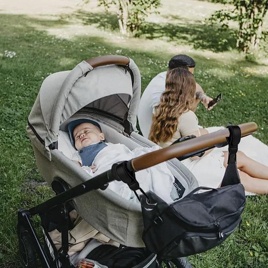 NUZAMAS Kinderwagen-Clips 2er Set - Weiße Haken Für Taschen & Wickeltasche