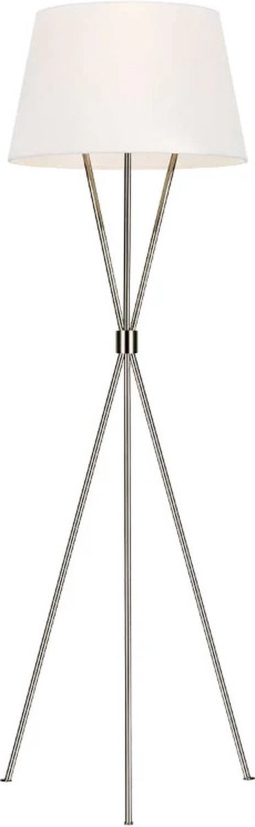 Feiss Staande LED Lamp Penny | 1X E27 Max 60W | Polished Nickel