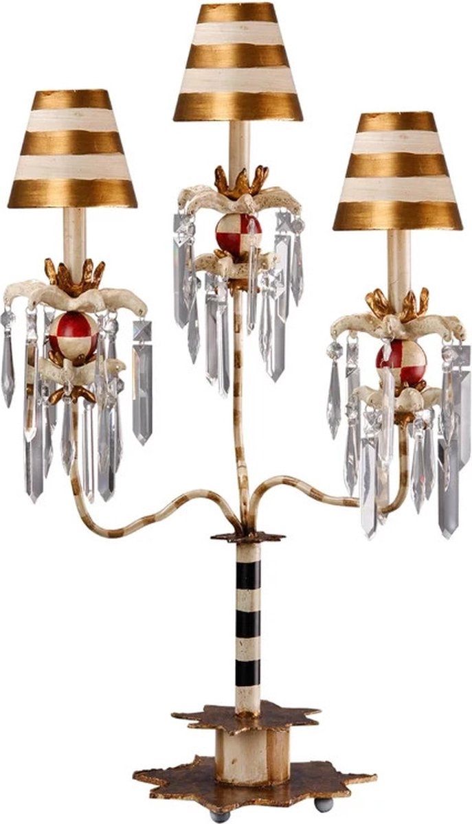 Flambeau LED Tafellamp Birdland | 1X E27 Max 60W | Cream & Gold