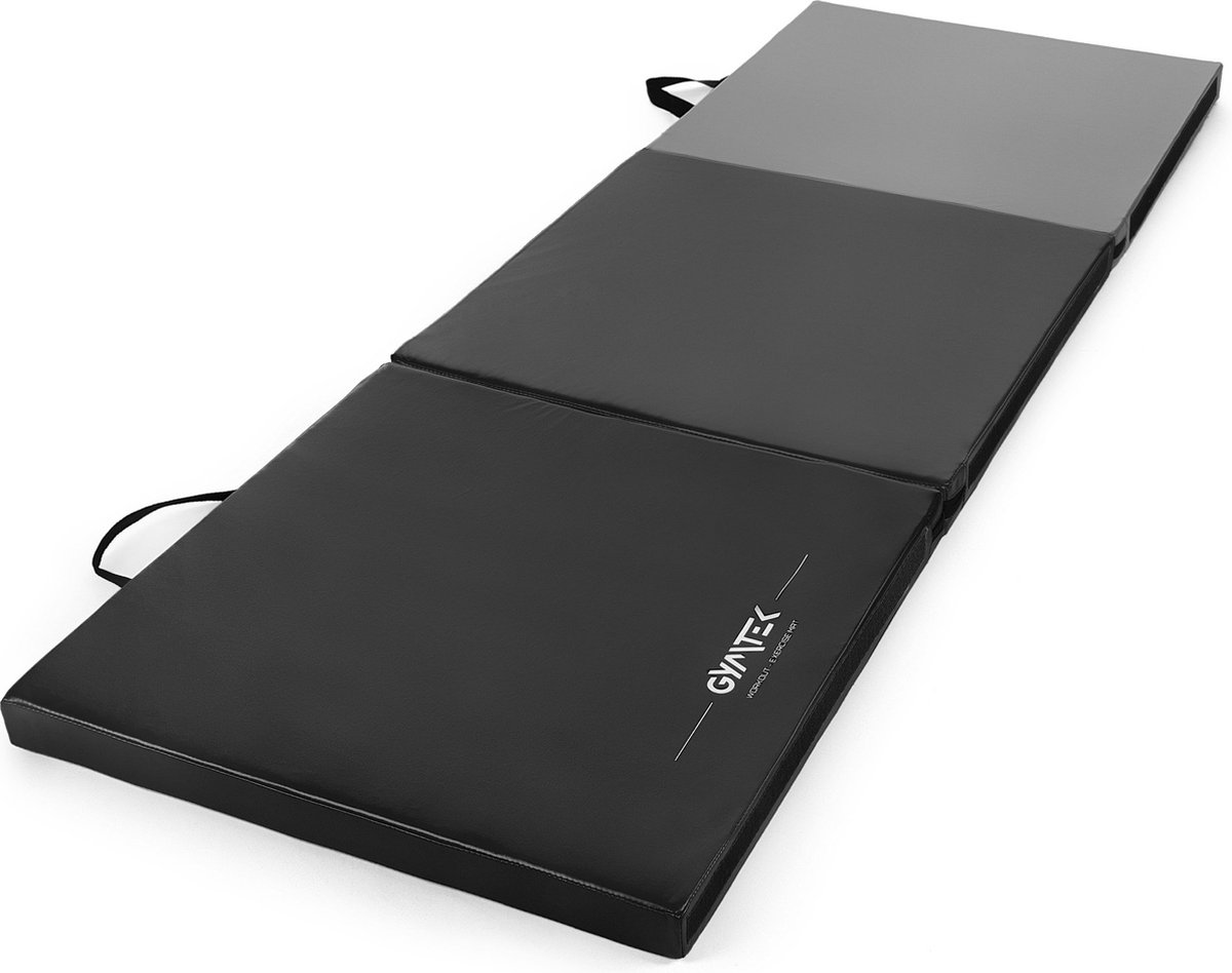 Gymtek® Opvouwbare Turnmat, Sportmat, Gymmat, Trainingsmat, Gymnastiekmat - 180x60x5 cm - Gymnastiek, Yoga, Judo, Karate, Fitness, Pilates, Vechtsporten