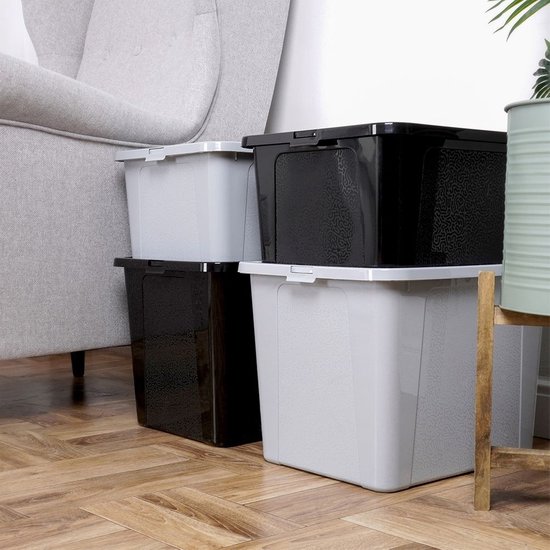 Opbergbox 20 / 30 l 2 stuks - Opbergdoos - Opslag Container | bol