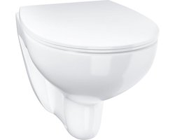 GROHE Solido Bau wandcloset diepspoel spoelrandloos 36.8x53.1cm 6/3L incl zitting wit