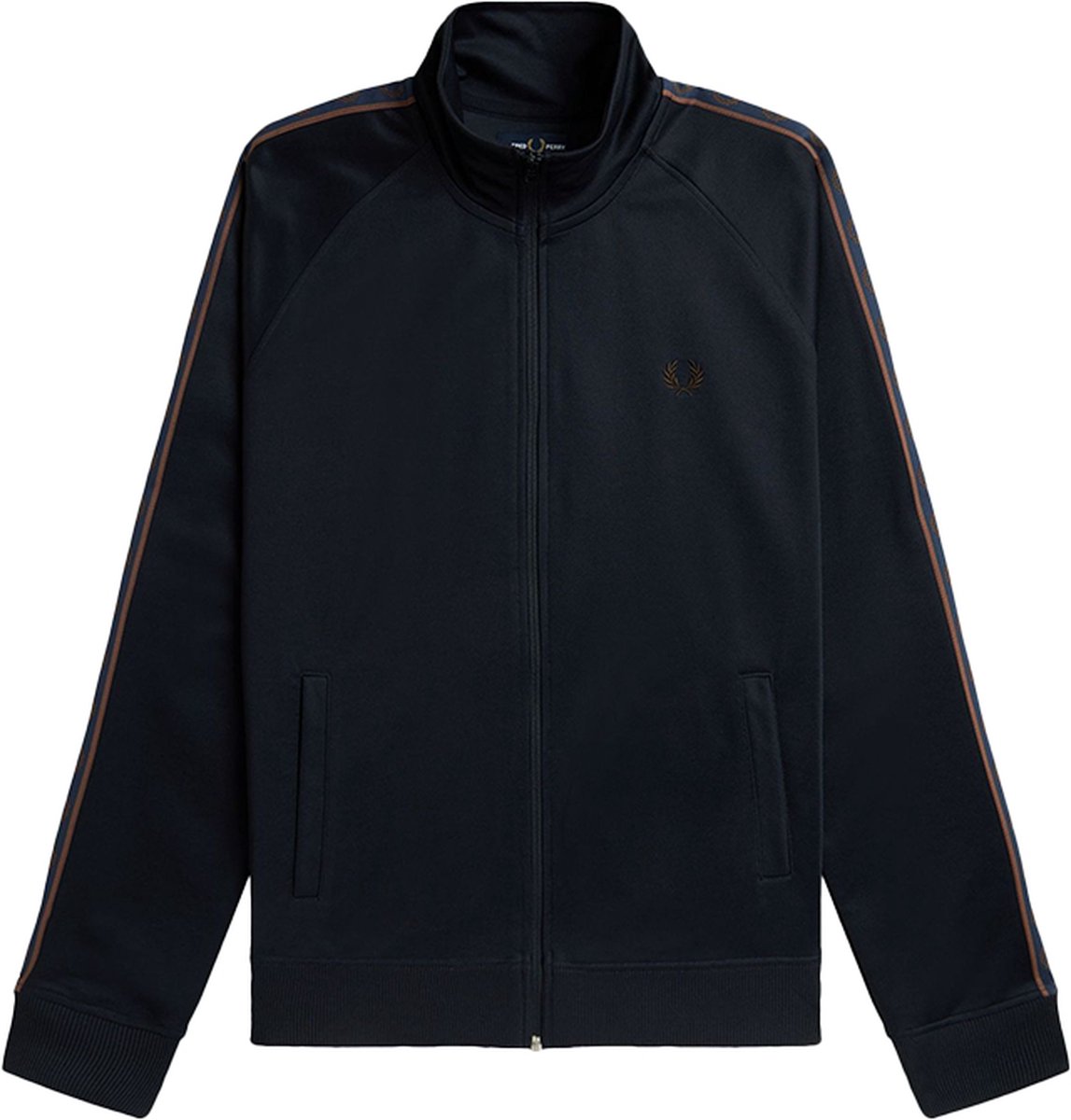 Fred Perry Contrast Tape Track Jacket Blauw