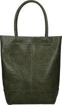 Zebra Trends Natural Bag shopper army croco