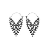 Restyle - Boucles d'oreilles créoles Deity - Couleur argent