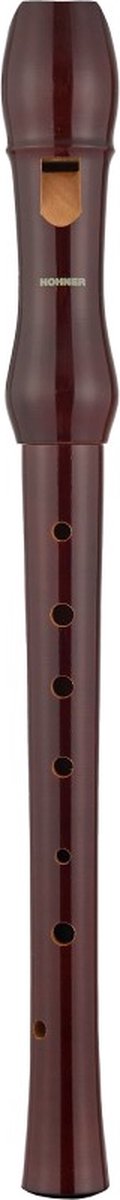 HOHNER blokfluit, Musica Line, Duitse vingerzetting, tweedelig, donker perenhout.