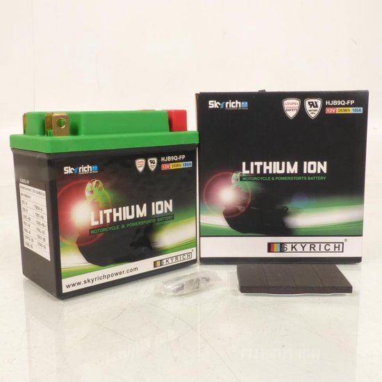 Batterie Lithium Skyrich pour Scooter Benelli 125 Velvet 2000 à 2016 12N9-4B-1 / HJB9Q-FP / 12V 9Ah Neuf