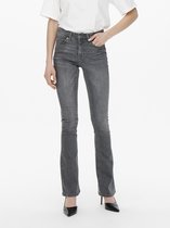 Only Jeans Onlblush Life Mid Flared Tai0918 15233721 Gris Denim Femme Taille - W25 X L30