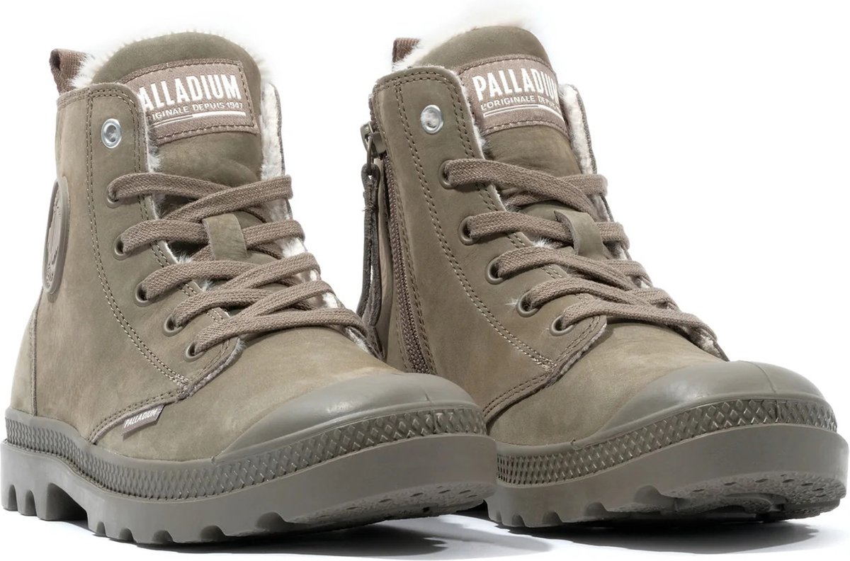 PALLADIUM Dames Pampa Hi Zip WL Winter Enkellaars Warm 95982 Groen