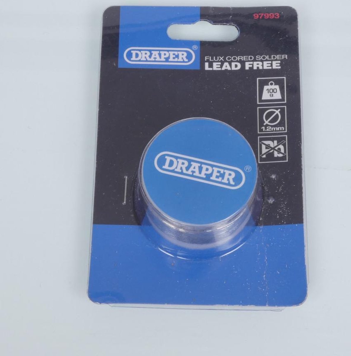 Flux de soudure fourré fil d étain Ø1.2mm Draper bobine de 100g pour moto Neuf