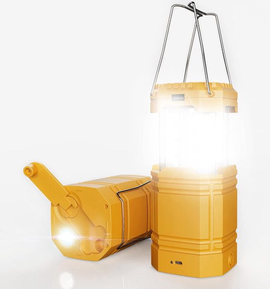 LETMY Paquete de 4 linternas de campamento, linternas LED recargable