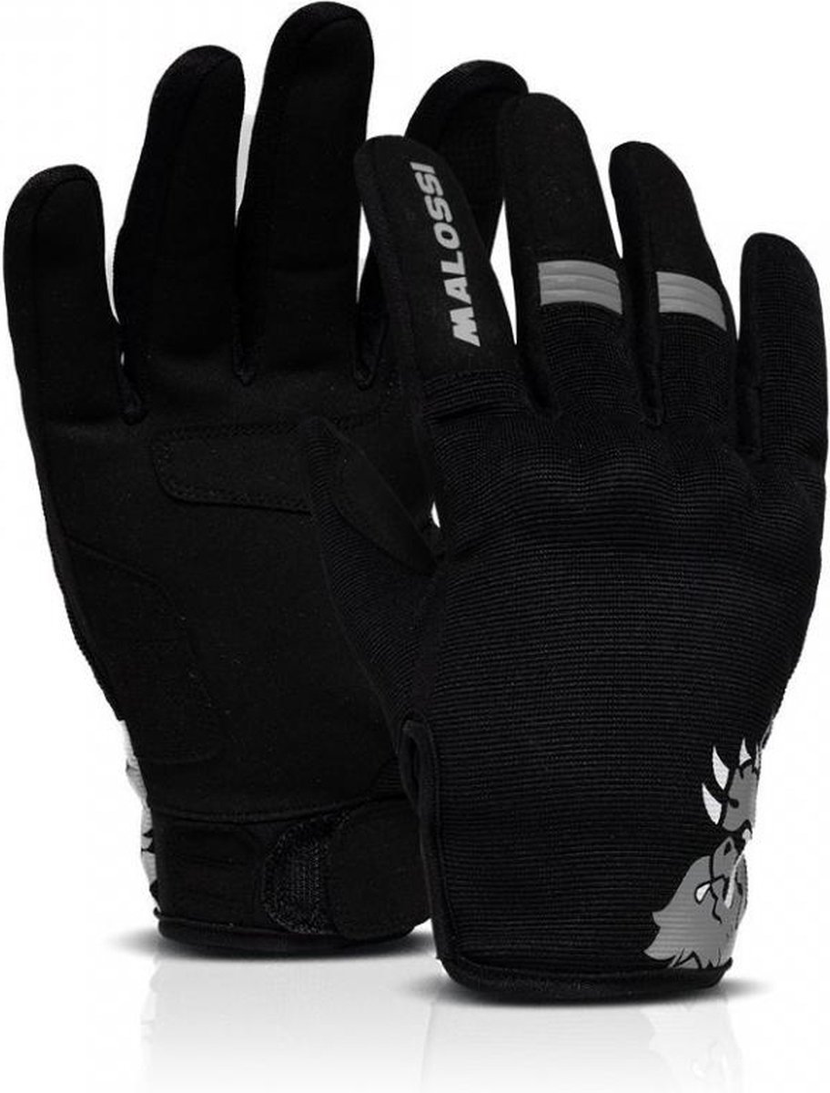 Gant moto route été Malossi M-Gloves Gris pour homme / femme Taille S Neuf