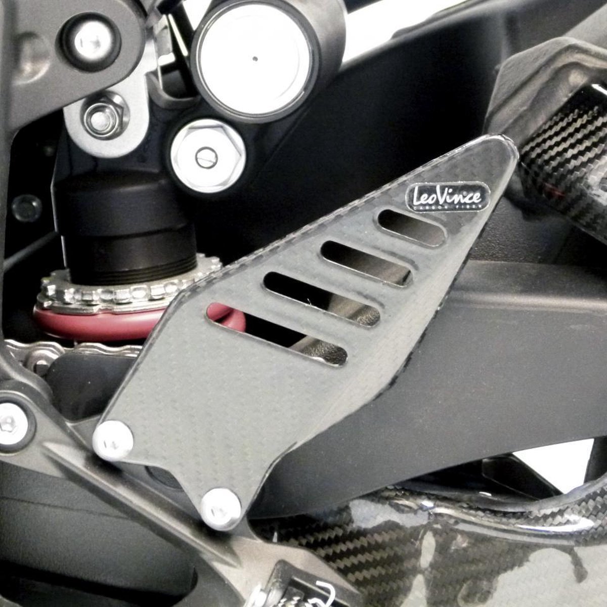 Protection de talon carbone Leovince pour moto Kawasaki 636 Zx-6 R Ninja 2013 Neuf