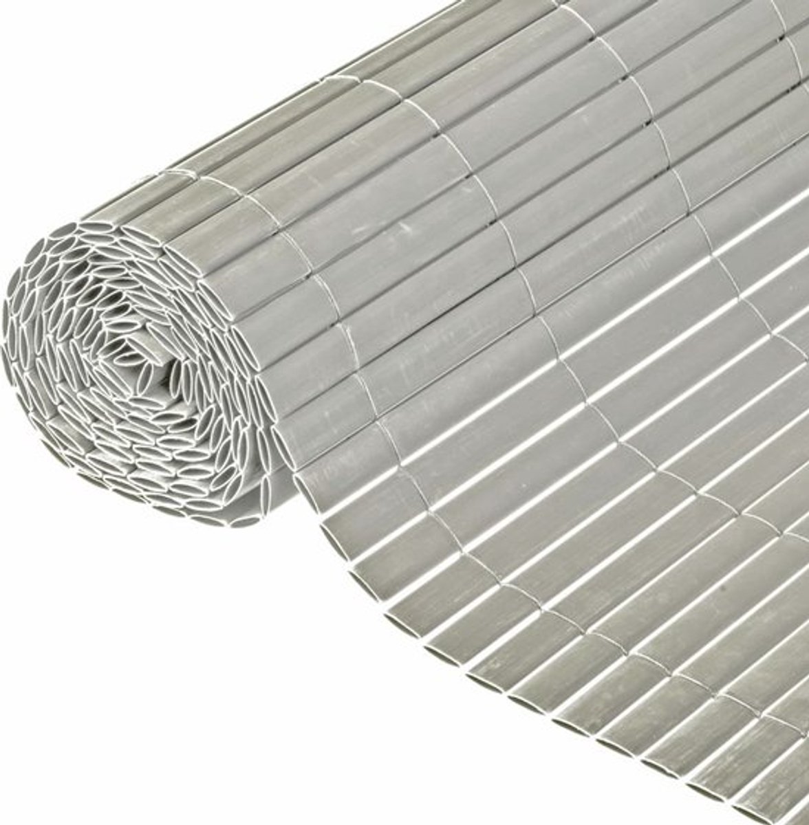 Nature - Tuinscherm - dubbelzijdig - 1 x 3m - PVC - wit - zeer goede afscherming