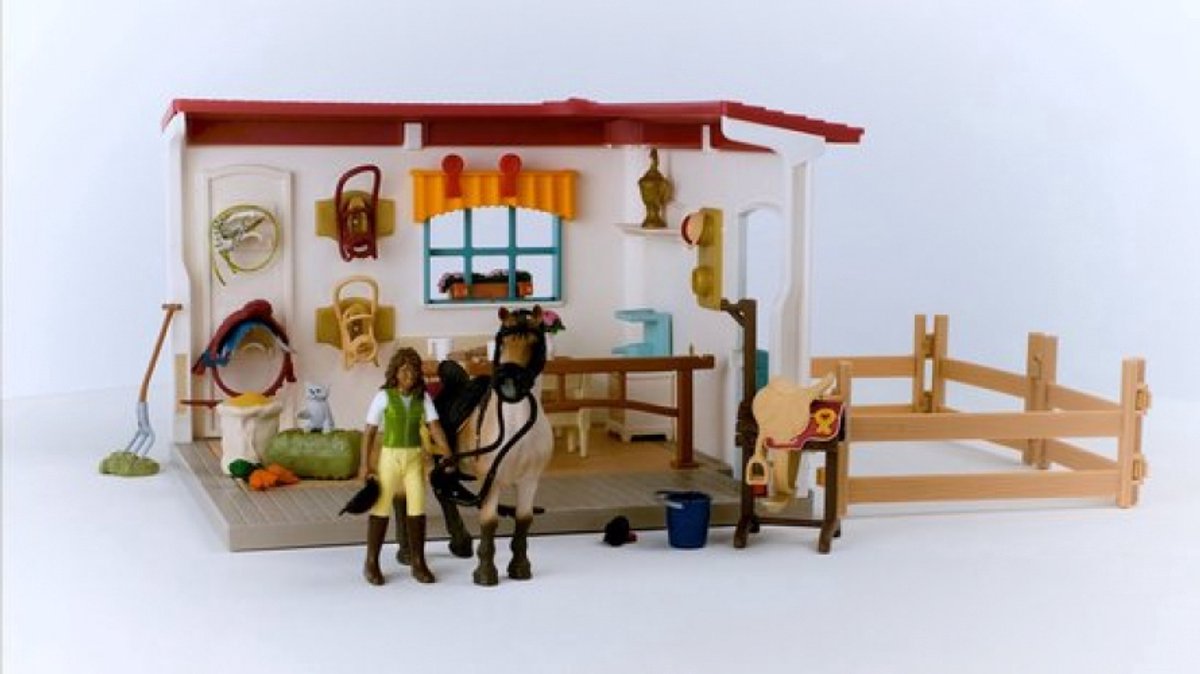 Schleich HORSE CLUB Zadelkamer- Beweegbaar Figuurtje - Afneembaar Zadel & Hoofdstel - Paarden Speelgoed - Kinderspeelgoed - 42591 — afbeelding 19