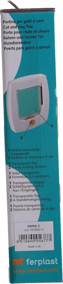 Ferplast Kattenluik Swing 3 - Wit thumbnail 4