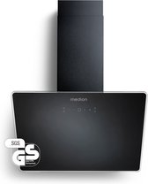 Bol.com MEDION afzuigkap 60 cm (zonder kop glas 3 niveaus aluminium vetfilter touchbediening LED-verlichting MD37774) zwart aanbieding