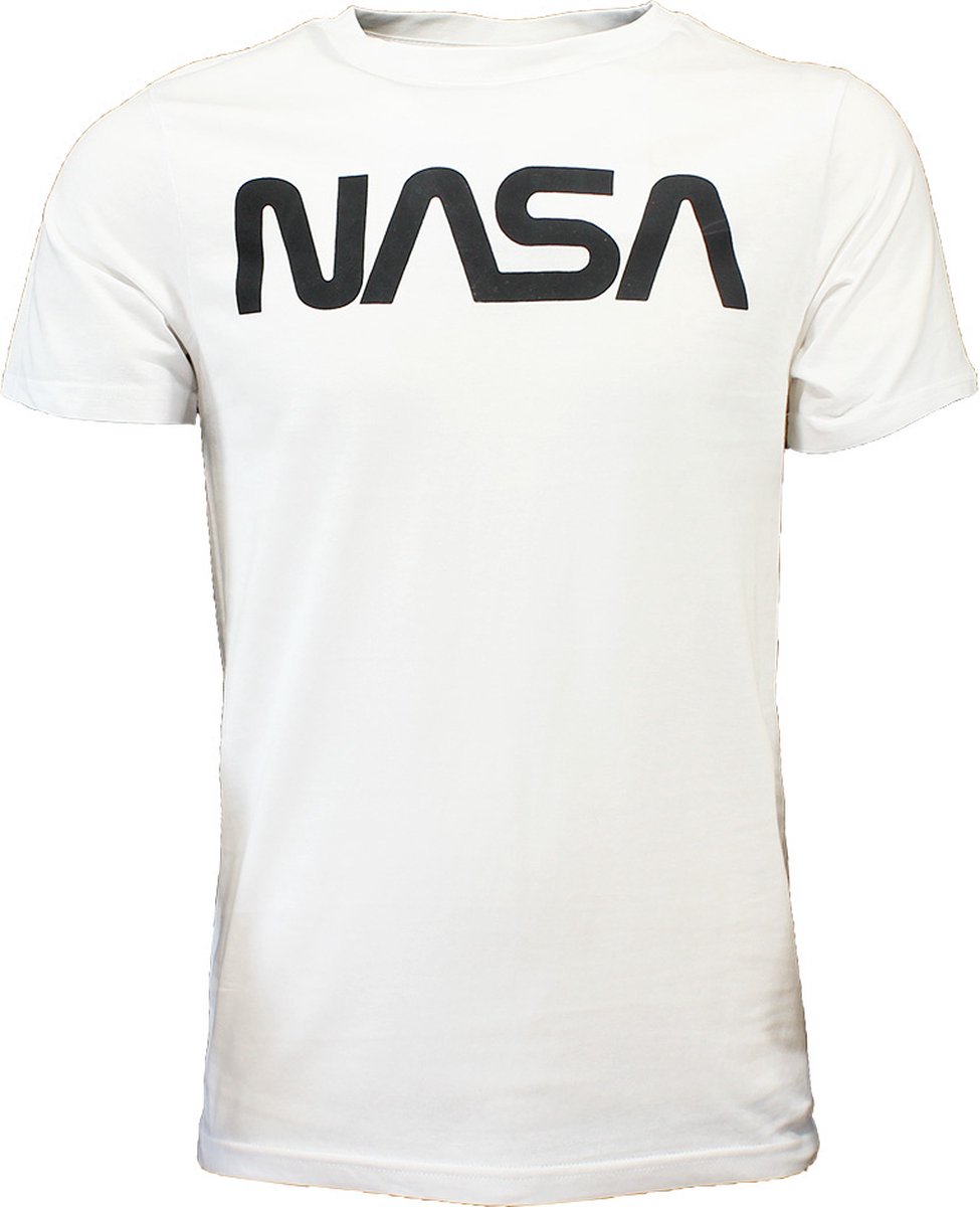 NASA Logo T-Shirt Wit - Officiële Merchandise - L