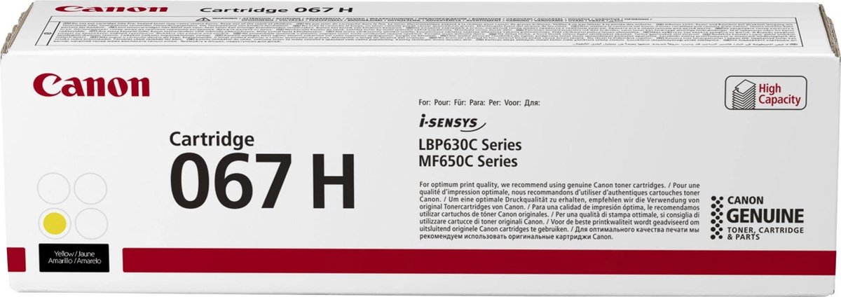 Canon 067H XL Toner Geel