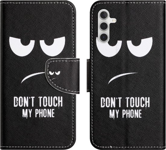 Coverup Book Case Convient pour Samsung Galaxy A15 Case - Ne touchez pas