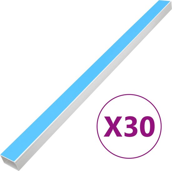 Kabelgoot zelfklevend Pro met schuimtape, kabelschacht 2m 30x20mm - 2x1m, zwart - zwart