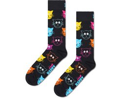 Happy Socks 1 paar sokken - Heren & Dames - Maat 41-46 - Dieren, Kat