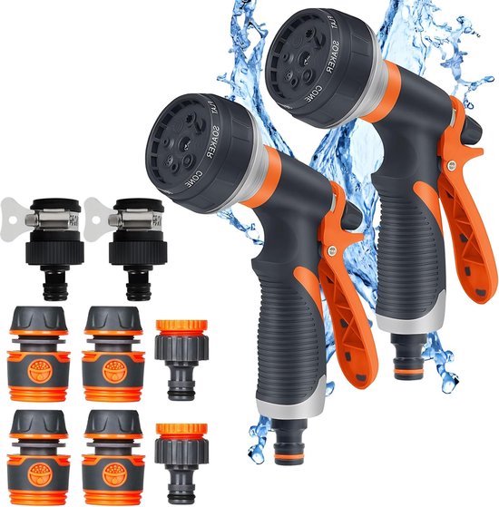 Tovbmup Tuindouche - Hogedruk handdouche voor in de tuin - 9-functie
