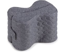 Vitapur Kniekussen - Kniekussen voor in bed - Kniekussen voor in bed orthopedisch - Zijslaapkussen volwassenen - Kniekussen voor in bed zijslapers - Beenkussen zijslaper - Grijs
