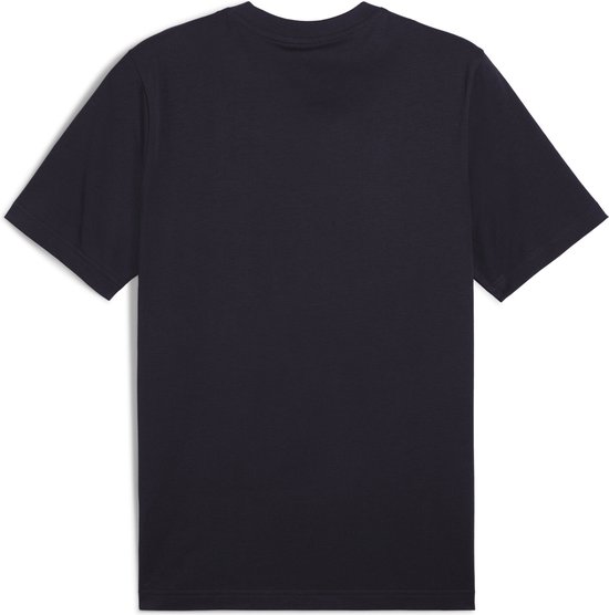 Donkerblauwe PUMA T-shirt, de achterkant is te zien.