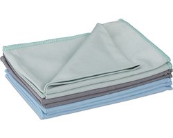 Microvezel poetsdoeken - set van 6 - auto - keuken - badkamer - gekleurd