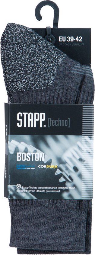 STAPP Chaussettes de marche Techno Boston All Season - 3 paires - Anthracite
