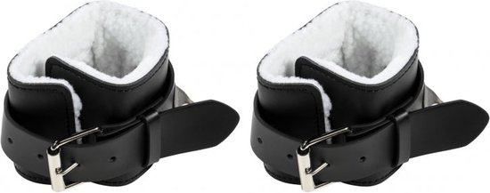 Foto: Gorilla sports ankle straps set van 2 voetriemen kickbacks leer