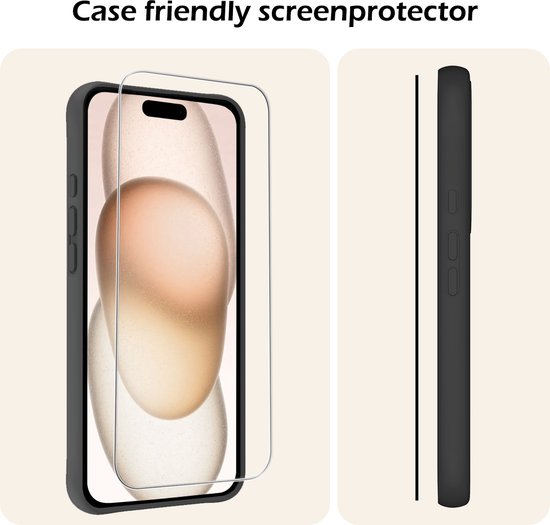 Screenprotector - 2 Stuks - Geschikt voor Apple iPhone 15 Plus - Met Installatie Frame - Gehard Glas - Beschermglas - Tempered Glass - Screen Protector