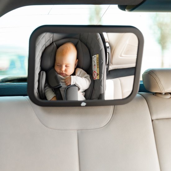 Specchio Retrovisore Per Auto Con Clip E Ventosa – Girevole 360°, 13x6,5 Cm, Per Controllare I Bambini Sul Sedile Posteriore